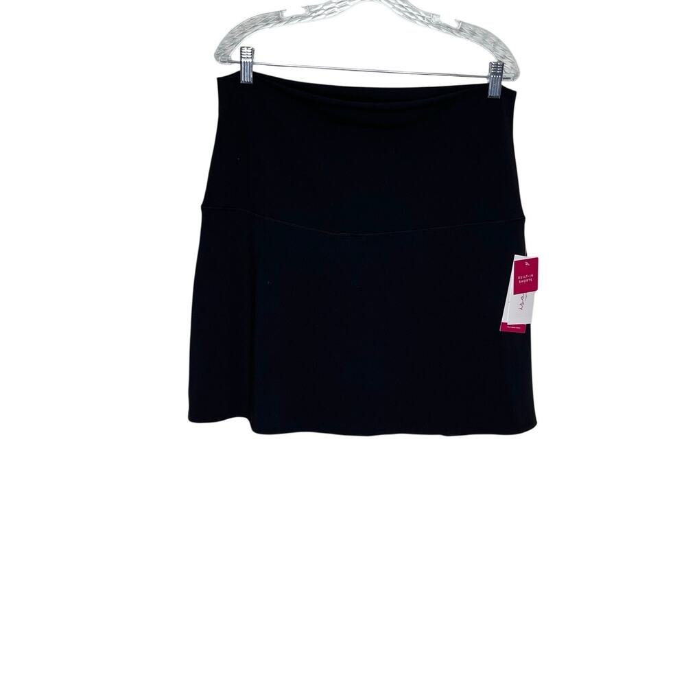 Isabel Maternity Ingrid & Isabel Black Active Skort XXL Built In Shorts NWT